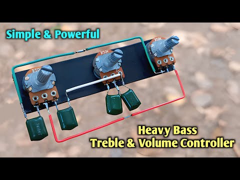 Simple & Powerful Bass Treble Volume Controller | DIY Homemade Tune Control Circuit.