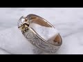 video - Mokume Elegant Swirl Engagement Ring