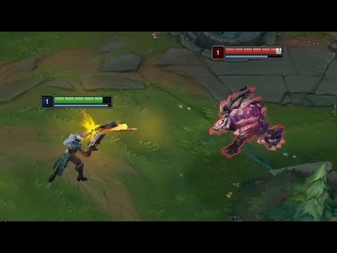 Malphite vs Lucian lvl 1 fight