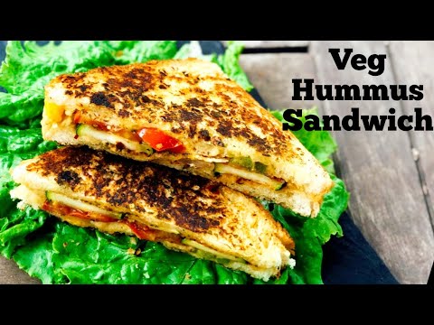 Veg Hummus Sandwich | Veggie Hummus Sandwich Recipe | Hummus Sandwich | Flavourful Food By Priya