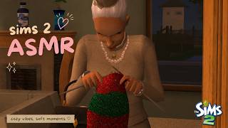 🧶 the sims 2 asmr for sleep | 1 hour of mrs. crumplebottom knitting (no midroll ads)