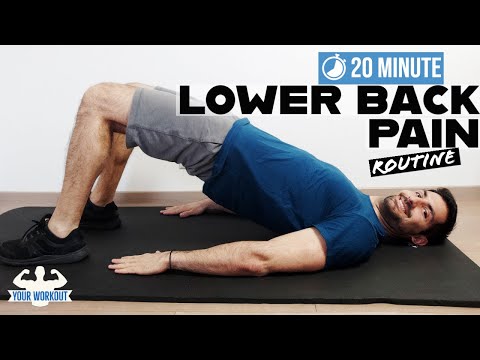 20 MIN LOWER BACK REHAB ROUTINE at HOME (Lower Back Stretches & Exercises)