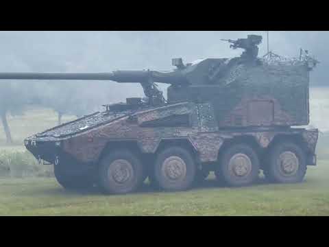 Germany Advance 155mm Boxer SPGH Shooting And Scooting