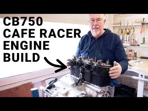 Installing Barrels & Head on my SOHC CB750 Cafe Racer Project Bike Engine | 19