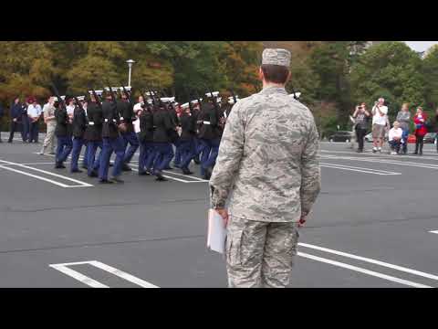 Armed Platoon Exhibition UNCC Drill Meet 2017