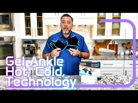 Ankle Ice Pack Wrap - Reusable Hot & Cold Relief for Foot Pain