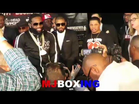 ADRIEN BRONER AND ASHLEY THEOPHANE TRADE WORDS DURING INTENSE FACEOFF