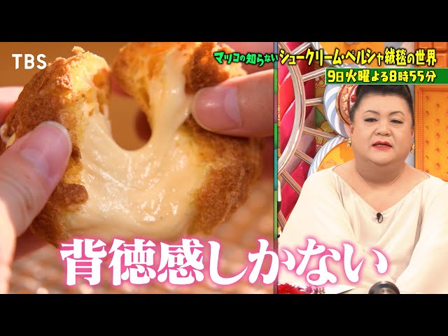 マツコの知らない世界 専門店増!最先端シュークリーム集結!背徳感MAX▼ペルシャ絨毯