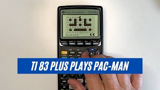 TI 83 Plus Calculator Plays Machine Code Pac-Man