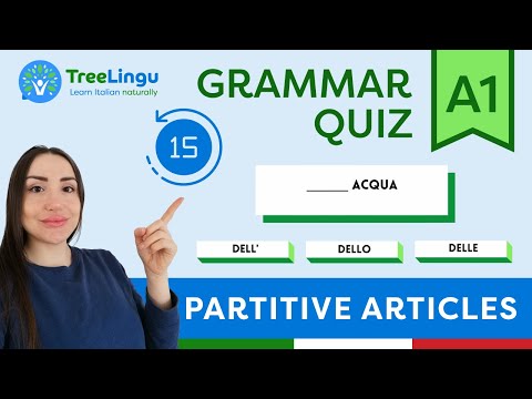 Italian Grammar Quiz A1 - Partitive Articles 🇮🇹 | Learn Italian naturally