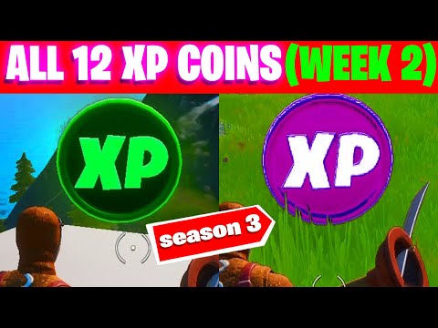 All XP COINS LOCATIONS IN FORTNITE SEASON 3 Chapter 2 (WEEK 2)
