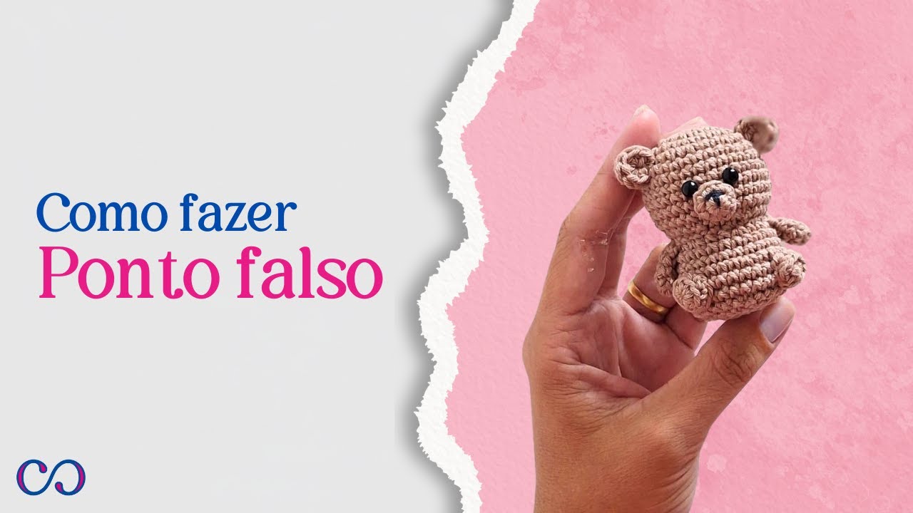 19. Como Fazer Ponto Falso no Amigurumi Passo a Passo Fácil