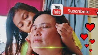 My daughter give mommy massage to relieve headache Mp4 3GP & Mp3