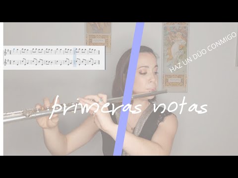 First notes on the transverse flute || How to play G, A, and B || MAKE A DUO WITH ME