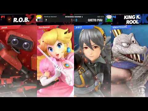 Muteace (Peach) Atomic (ROB) vs GhettoOtaku Pugi - Battle for Bryan 4 Dobles W. Rround | 2 Jan 24'