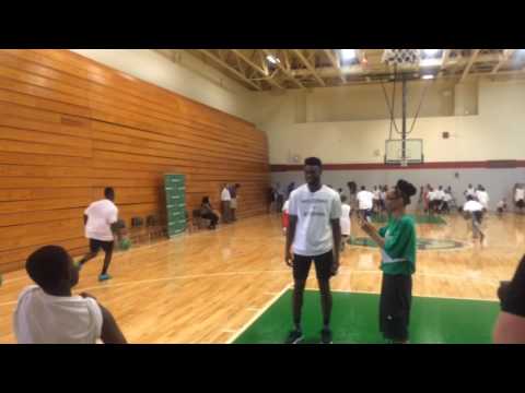 Jaylen Brown defends child at clinic