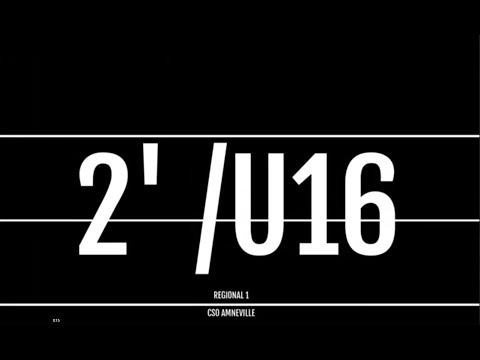 RESUME MATCH U16 R1-  CSO AMNEVILLE / ST AVOLD -2022