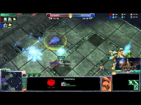 HD Starcraft 2 ZvP ROOTCatz vs CombatEX