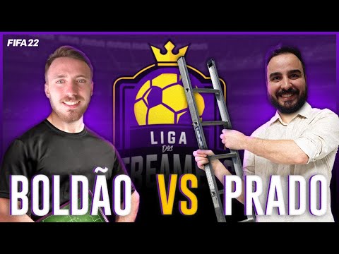 FIFA 22 - BOLD VS PRADO PELA LIGA DOS STREAMERS - GAMEPLAY E ANÁLISE DA TÁTICA 433 (5)