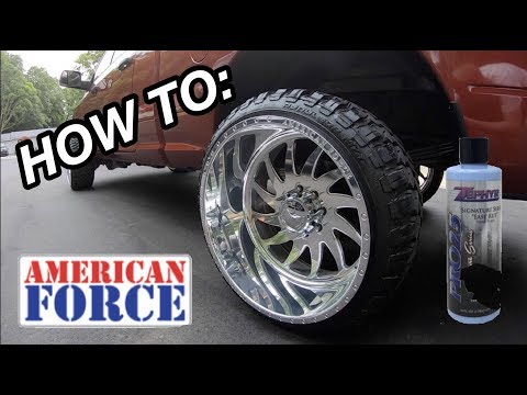 HOW TO CLEAN AND POLISH AMERICAN FORCE FORGED WHEELS BY HAND