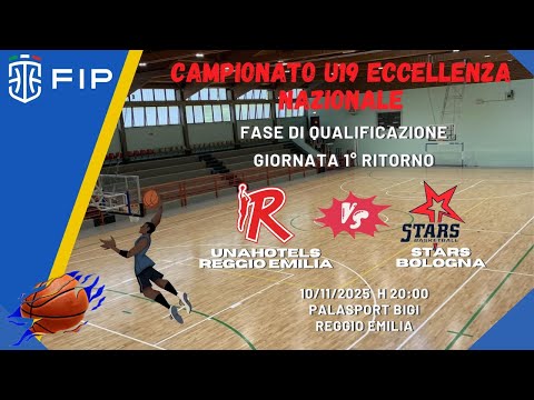 FIP U19 Ecc. Prima Fase 1° Ritorno 10/11/2025: UNAHotels Reggio Emilia - Stars Bologna