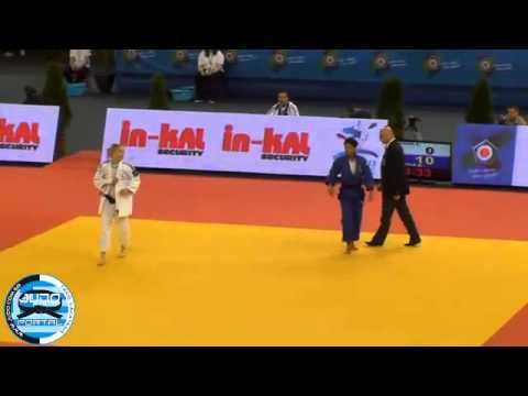 European Judo Championships Budapest 2013 -57kg  PAVIA Automne (FRA) - ROPER Miryam (GER)