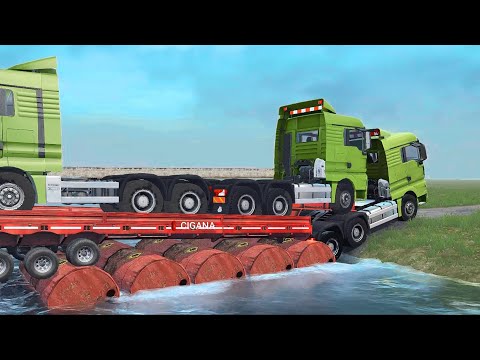 Spintires mudrunner obstacle, mod truck, driver skills, realistic gameplay 5#
