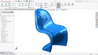 Solidworks tutorial  sketch panton chair (Advanced