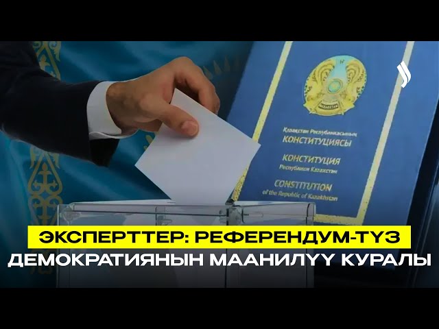 Эксперттер: Референдум — түз демократиянын маанилүү куралы