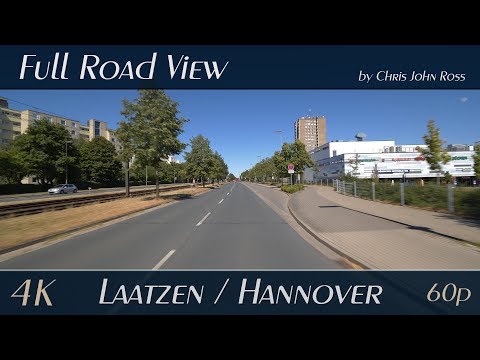 Laatzen/Hannover: Bundesstraße (B443), Erich-Panitz-Straße, Hildesheimer Straße - 4K (UHD/2160p/60p)