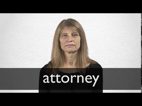 How to pronounce ATTORNEY in British English