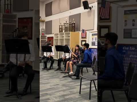 Ensemble Recital |Clarinet & Bass Clarinet | Allegro from “Quartet in A, K.464 by Mozart arr by Waln