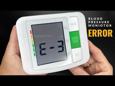 Error code 3 Medisana blood pressure monitor repair