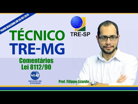 TRE MG Comentários da prova Lei 8 112