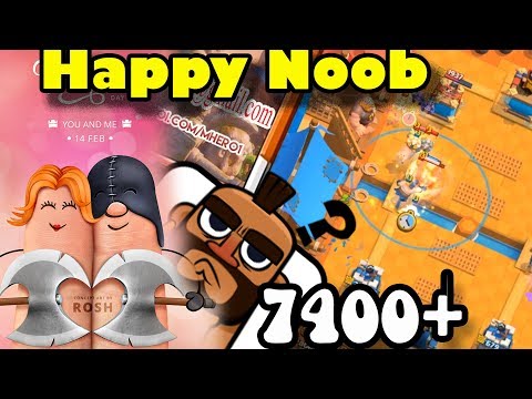 🔥 Hog Exenado DECK👈 Happy Noob 7400+  Gameplays - Clash Royale