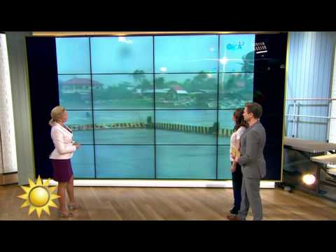 Två döda i tyfon på Filippinerna - Nyhetsmorgon (TV4)