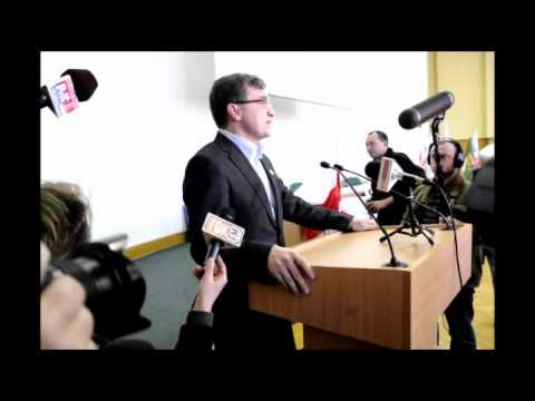 Wizyta Zbigniewa Ziobro w Bydgoszczy. protest rolników