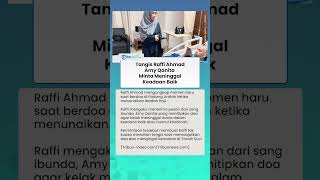 Momen Haru Haji, Amy Qanita Titip Doa ke Raffi Ahmad Agar Meninggal dalam Keadaan Baik