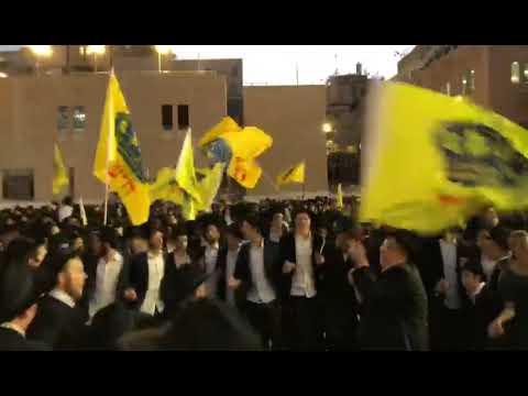 הכרזת יחי בהכנסת ס"ת לילדי ישראל