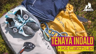 Tenaya Indalo Rock Shoe review and kit round up! Blue Ice Octopus & Chiru, the Petzl NEOX etc!