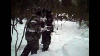preview picture of video 'Paintball in snow: TOPGUN club's anniversary'