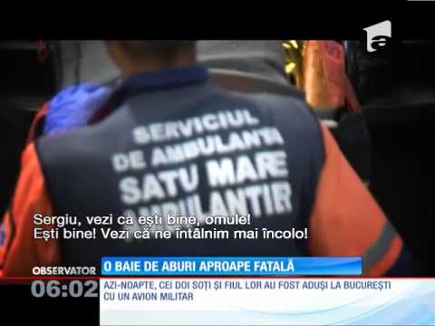 Baie de aburi aproape fatală