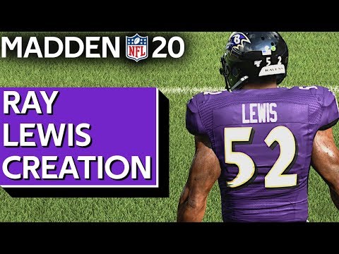 Madden 20 Ray Lewis Baltimore Ravens MLB Creation PS4 | Xbox 1 | PC