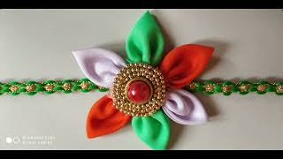 सुंदर आसान तरीके से राखी बनाये\\\\पुराने कपडे से कैसे राखी बनाये\\\\Fabric Cloth Rakhi Making at Home ||