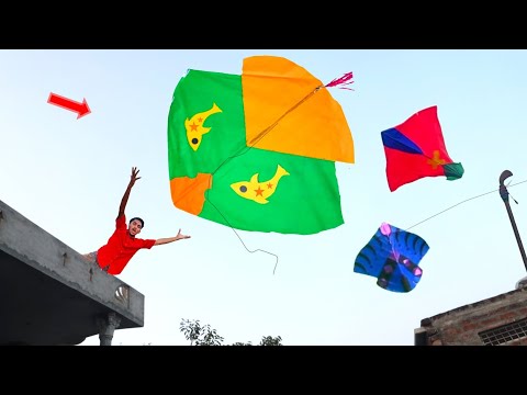 3 Boys Catch Kite Abubaker | 3 Feet Kite Flying 