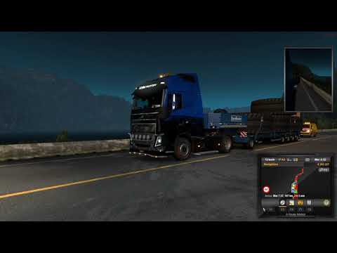 Euro Truck Simulator 2 VOLVO FH16 750CP |  EXCEPTIONAL CONVOY STAVANGER - OSLO
