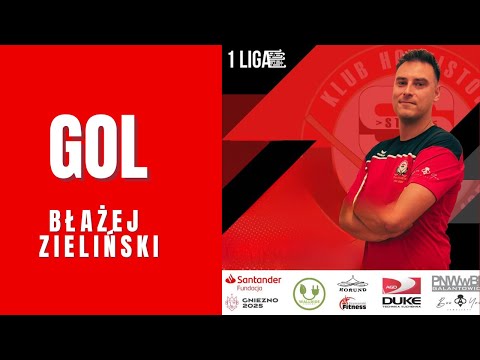 Start Gniezno - MKS Środa Wielkopolska I Liga Gol krótki róg Błażej Zieliński