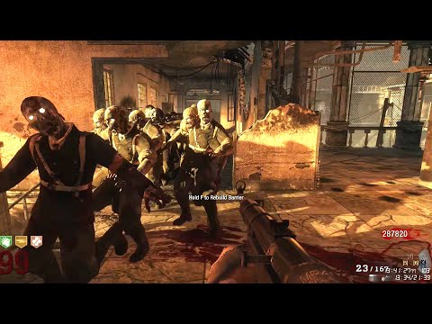 Black Ops 1 zombies Verruckt no-revive round 100 solo run