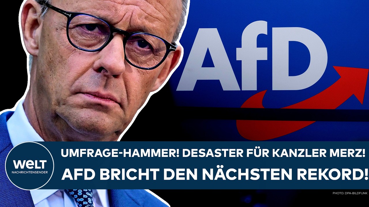 DEUTSCHLAND: Umfrage-Hammer! Desaster für Kanzler Friedrich Merz! Die AfD bricht den nächsten Rekord