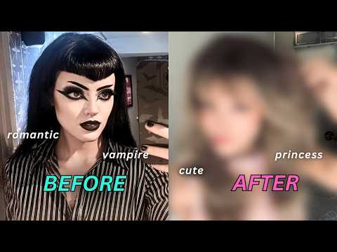 Ditching My Vampire Goth Look For Grandma’s 102nd Birthday | TRANSFORMED